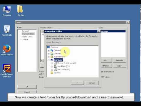 How to install Filezilla server in Windows 2008