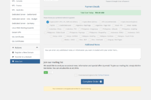 Pay with Cryptocurrency at checkout via Cryptomus