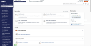 cPanel and WebHost Manager WHM Linux Server Administration Dashboard