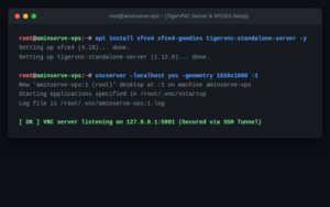 How to install VNC Server and GUI Desktop on Ubuntu Debian Linux VPS