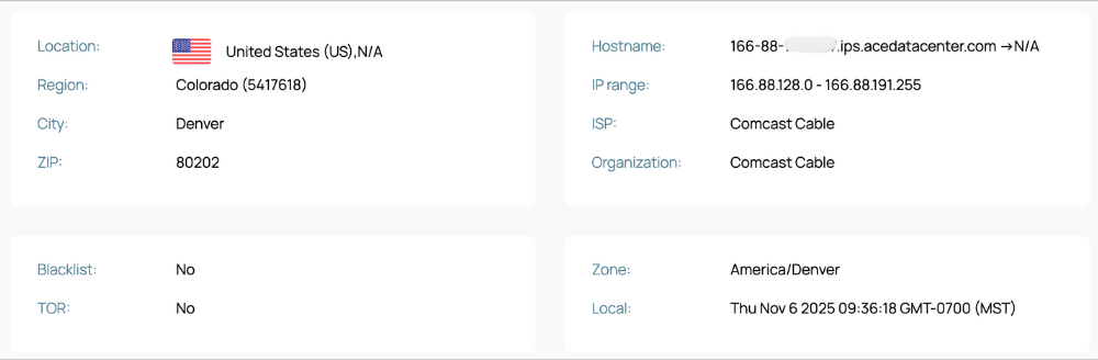 aminserve proxy whoer verification