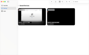Microsoft Windows App Remote Desktop Client on macOS Saved Devices